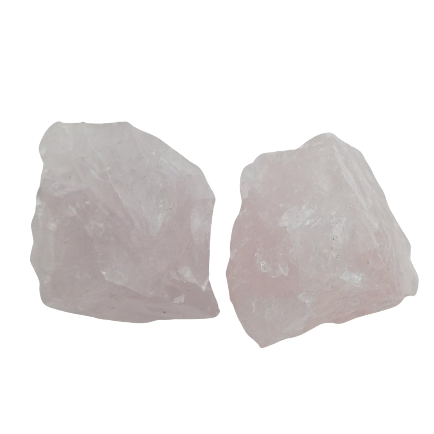 Karma Gems 5 Pcs Rose Quartz Natural Crystals - Raw Tumbling Cool Agate Crystal Stones - Rock Collections for Kids - Pink Healing Stones for Meditation, Chakra Balancing, and Energy