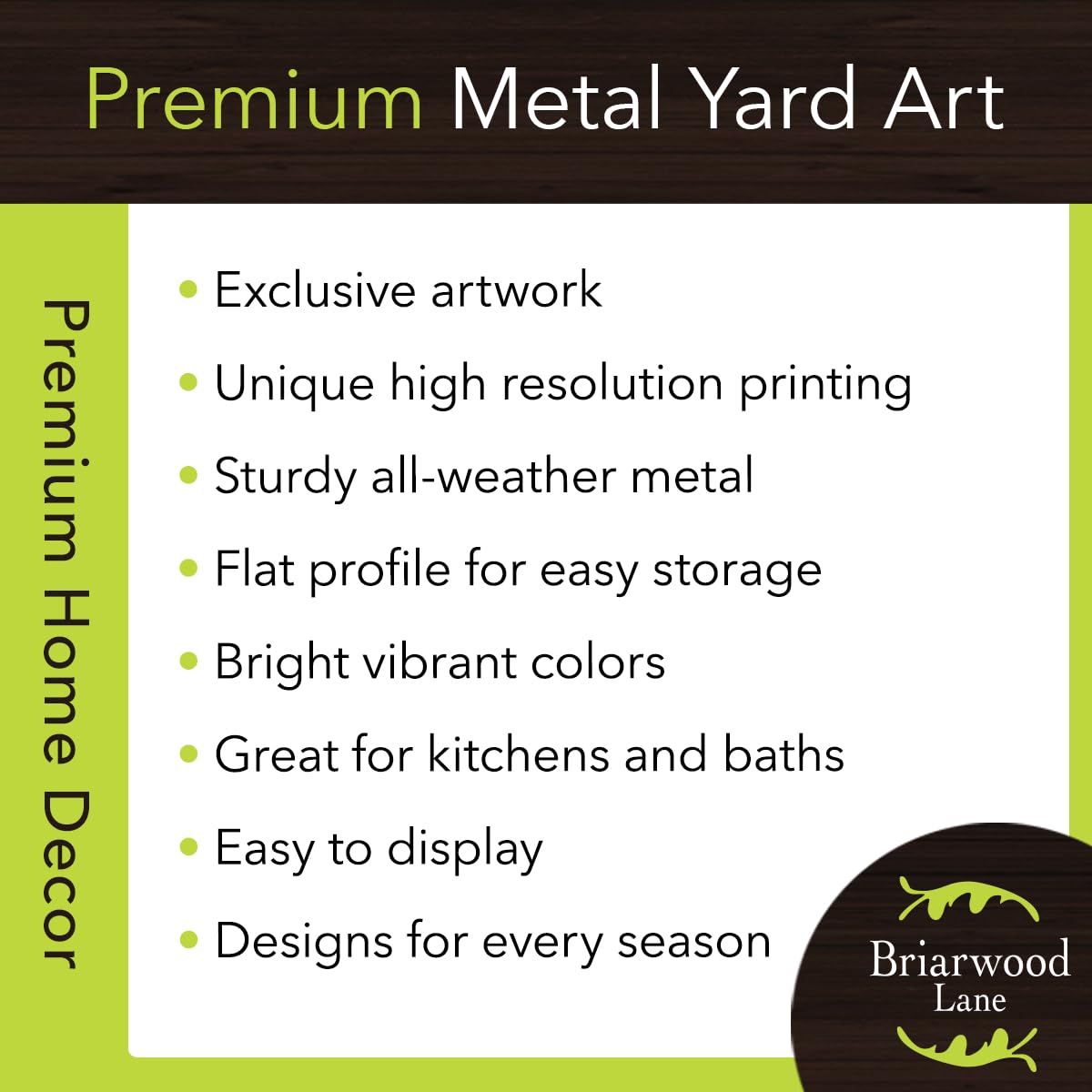 Briarwood Lane Ladybugs and Sunflowers Metal Art