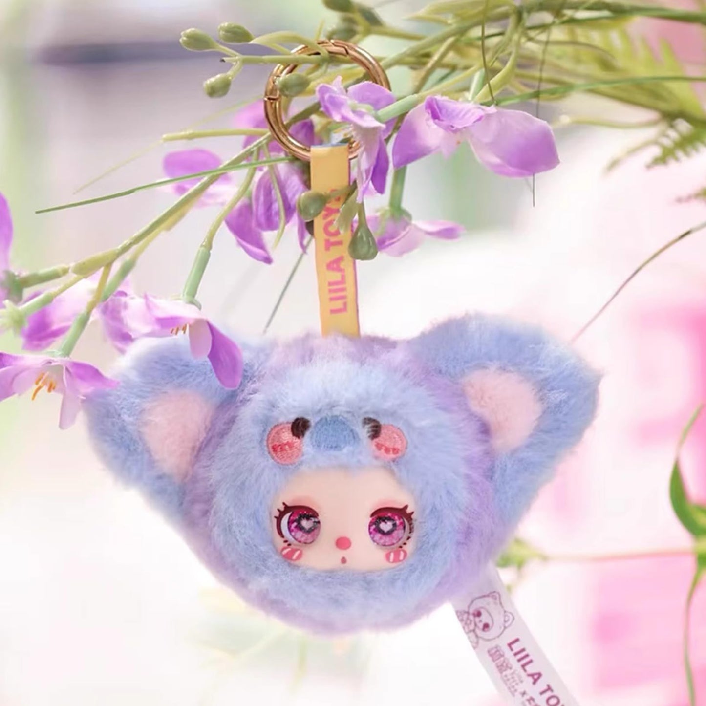 Meokro Mini Liila Garden Tea Party Series Vinyl Box Plush Doll, Figure Mystery Collectible Toys Bag Charm Pendant Birthday Gift, Random 1Pc