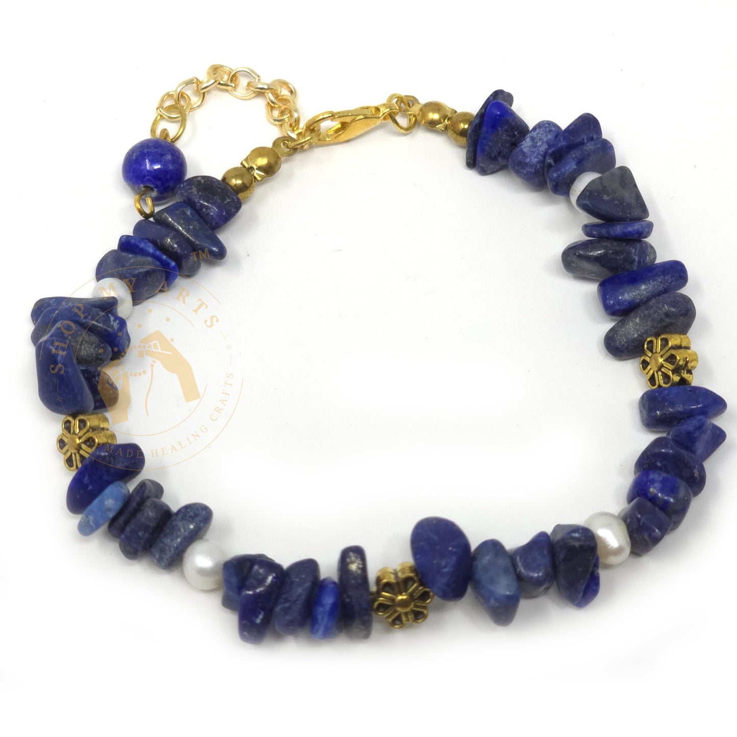 Shop My Arts Lapiz Lazuli Bracelet for Women - Birthday Gifts for Women Mom with Authentic Crystals and Healing Stones