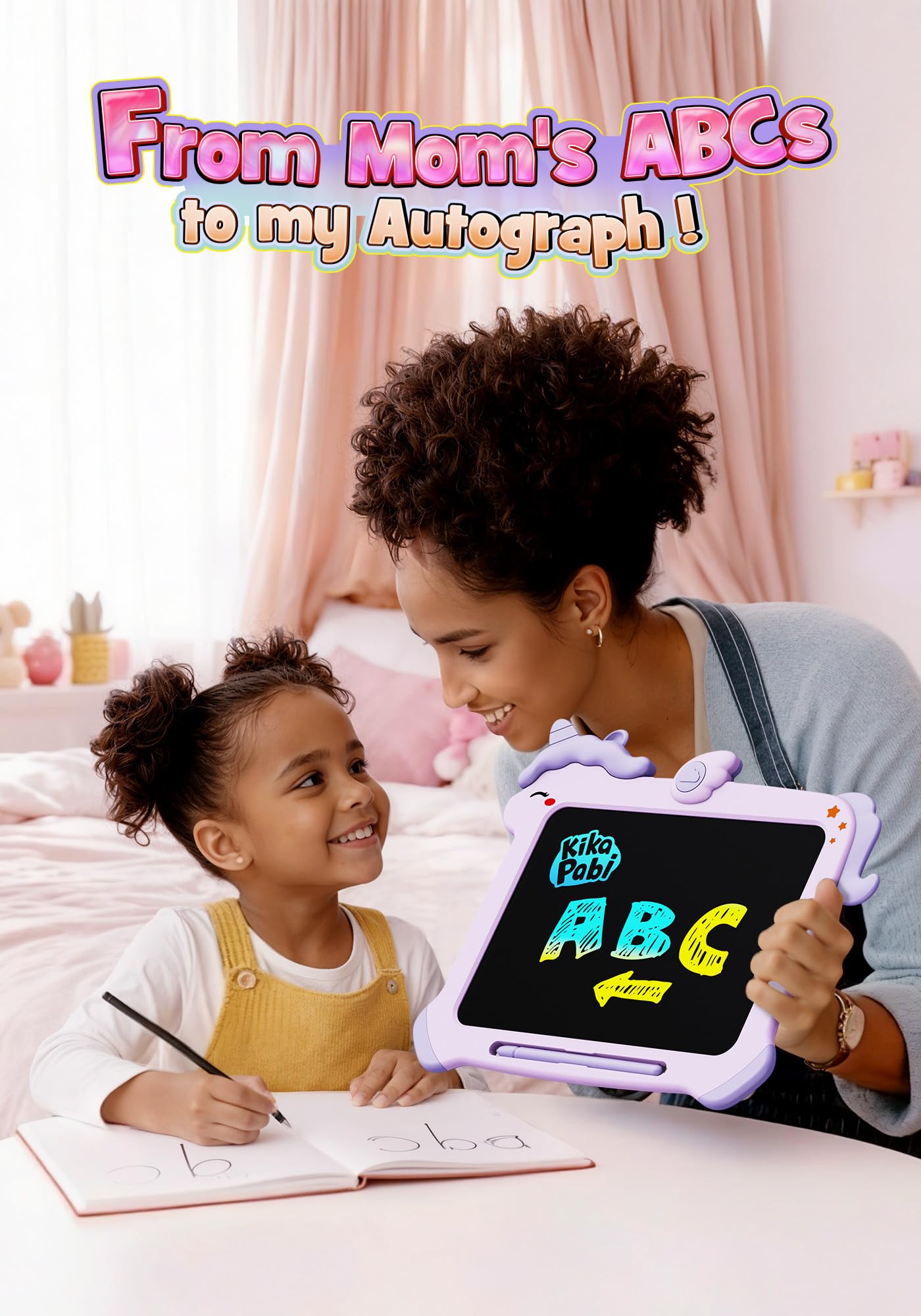8.5 inch LCD Writing Tablet for Kids, Unicorn Toys Gifts for Girls Aged 3-5, Toddler Girl Kids Educational Travel Toy, Birthday Gift for 3 4 5 6 7 8 9 Year Old Girl (Purple