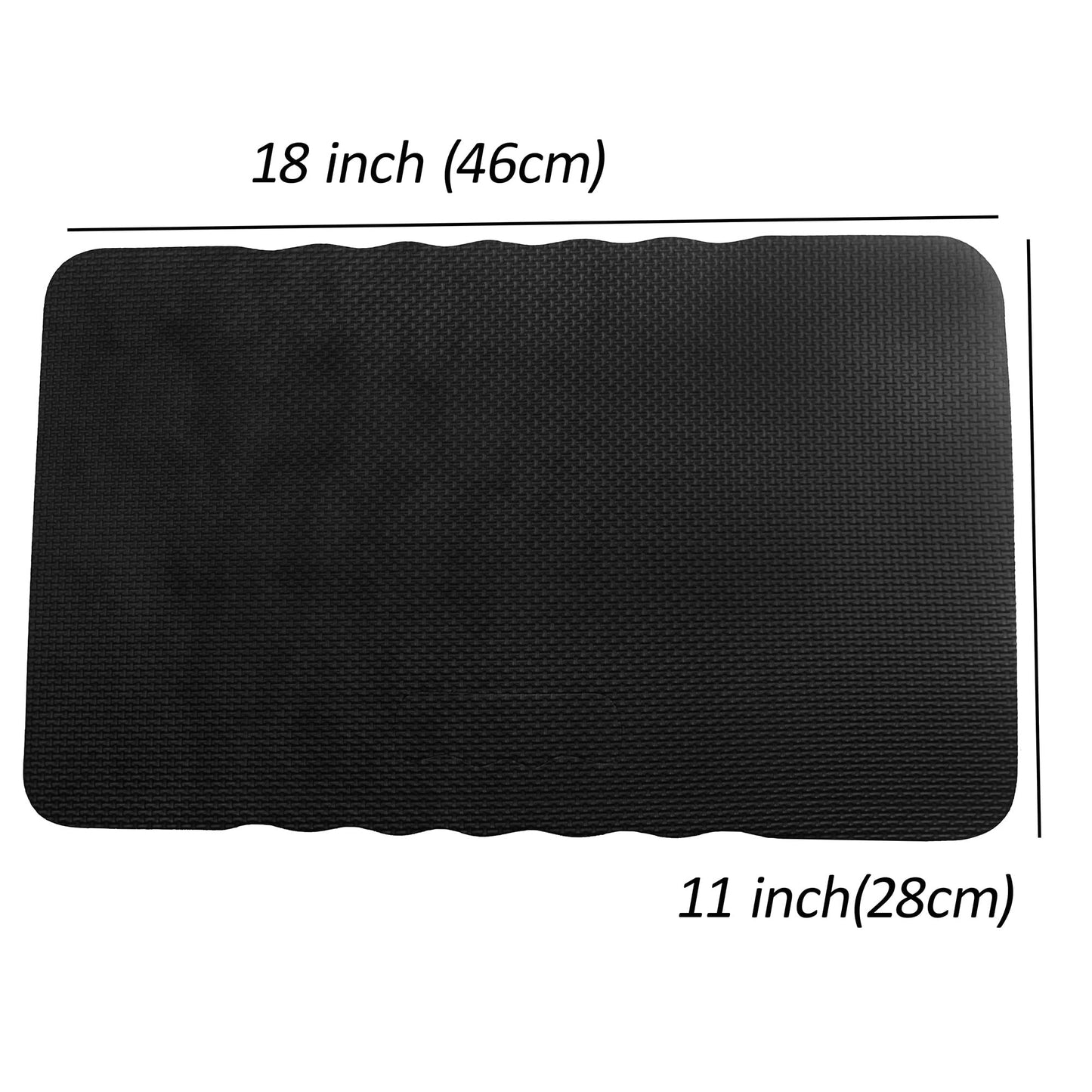 AebDerp 2pcs Premium Thick Kneeling Pad,Knee Pads for Gardening 18x11 Inch Gardening Tools Outdoor Cushions,Gardening Gifts for Women&Baby Bath Essentials (EVA-Soft, Black)