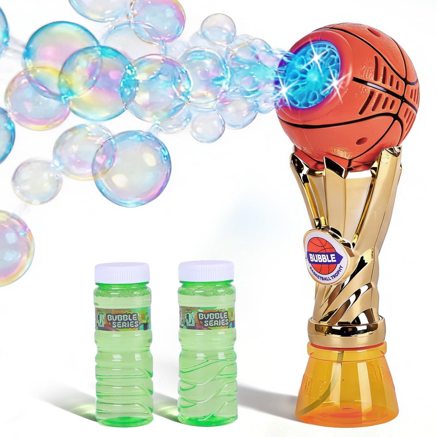 Kenvc Bubble Machine Toys for Kids 3+ Year Old Boys Girls, Automatic Bubble Gun Wand with Bubble Solution, Summer Outdoor Kids Toys for Toddlers Ages 3-4,4-6,5-7, Birthday Gifts for 3 4 5 6 7 8 Years