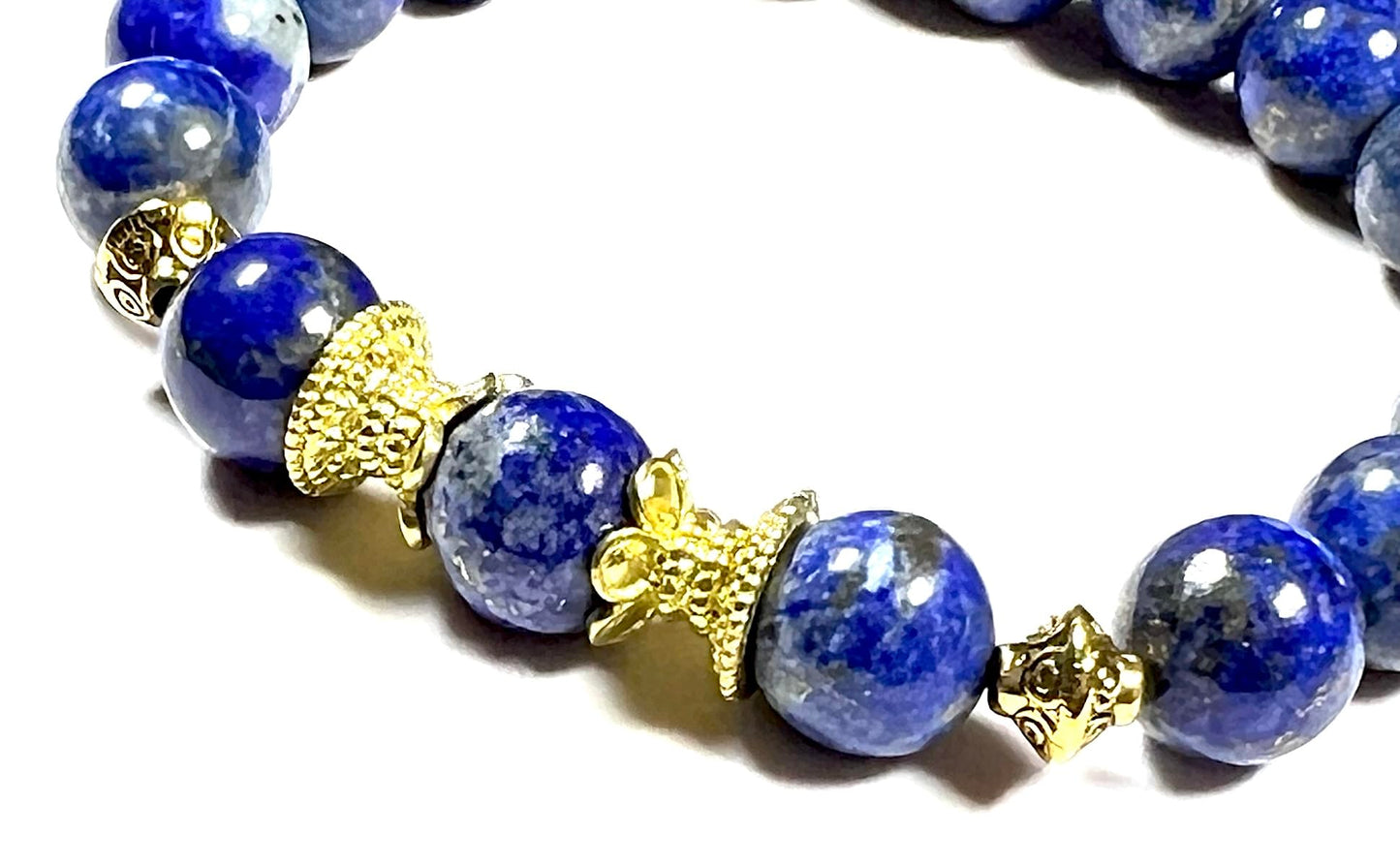AWAKEN YOUR KUNDALINI Lapis Lazuli Stretch Bracelet – Truth, Wisdom & Chakra Energy, 10mm