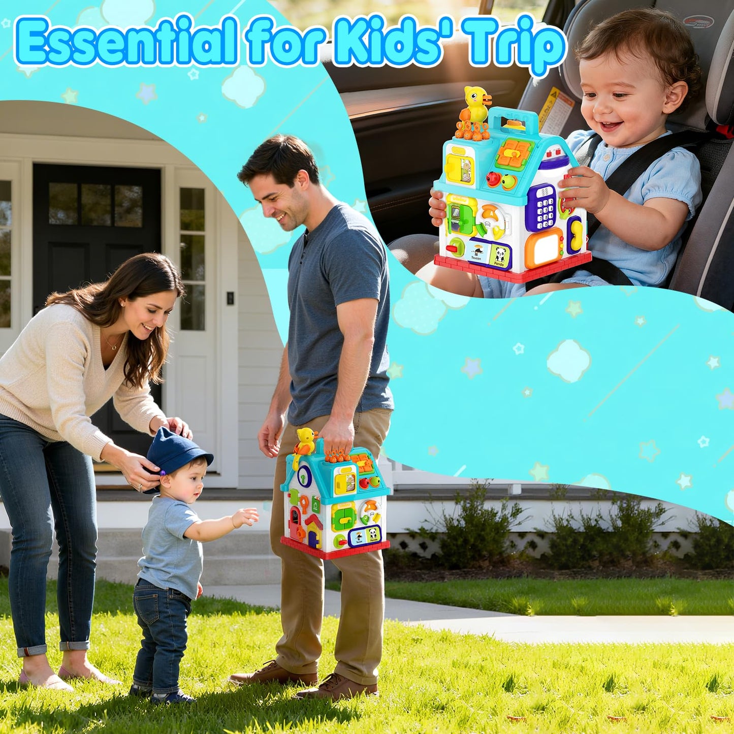 Toddler Toys for 1 Year Old Girl & Boy Gifts, Christmas &1st Birthday Gifts Toys for Ages 0-2, 20-in-1 Musical Learning House Baby Toys 6-12 12-18 Months, Montessori Sensory Toys for Toddlers 1-3