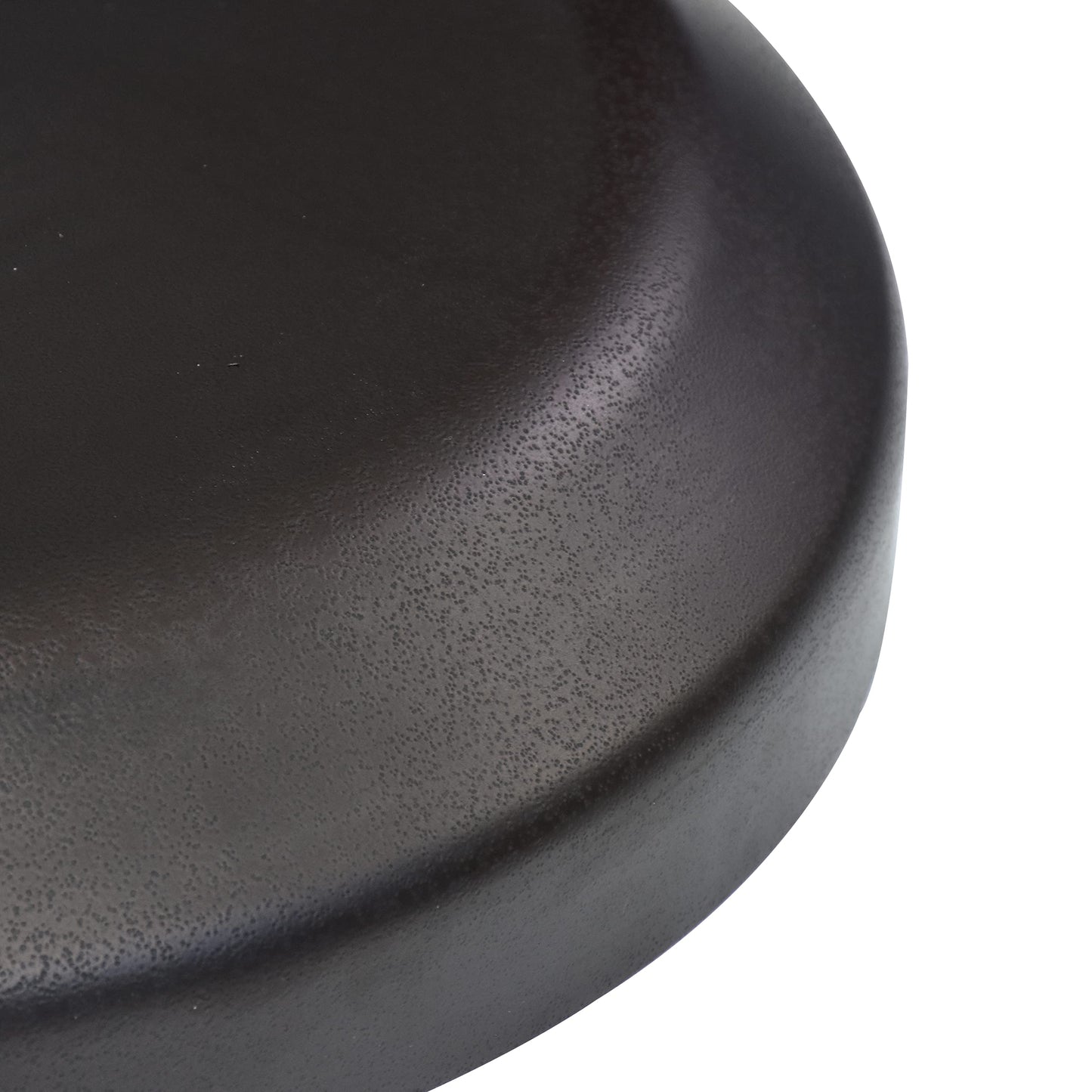 California Umbrella 75 lbs. Round Concrete Weighted Powdercoated Steel Umbrella Base With Wheels, Bronze Frame