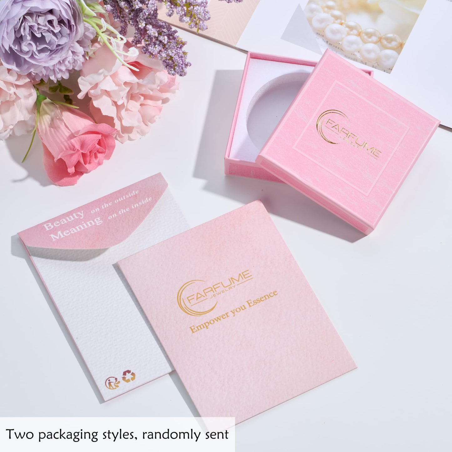 Farfume Moonstone - Protection - Beaded Bracelets for Women,Handmade Natural Stone 4mm Beads 925 Sterling Silver Stretch Bracelets, Chakra Crystal Gemstone Jewelry Gifts for Mom