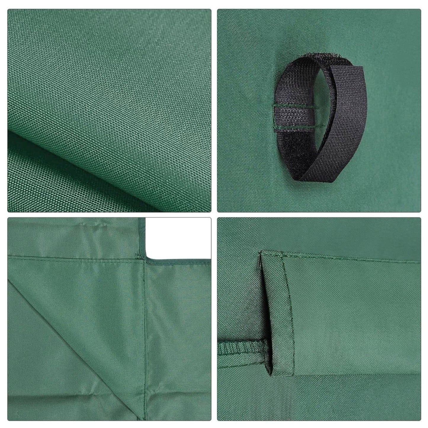 Flexzion Replacement Canopy for Outdoor Swing - 66" X 45" 2 Seat Bench Glider Swings Shade Fabric UV Weather Waterproof for Outdoor Garden Patio Yard Park Porch Seat Furniture, Green