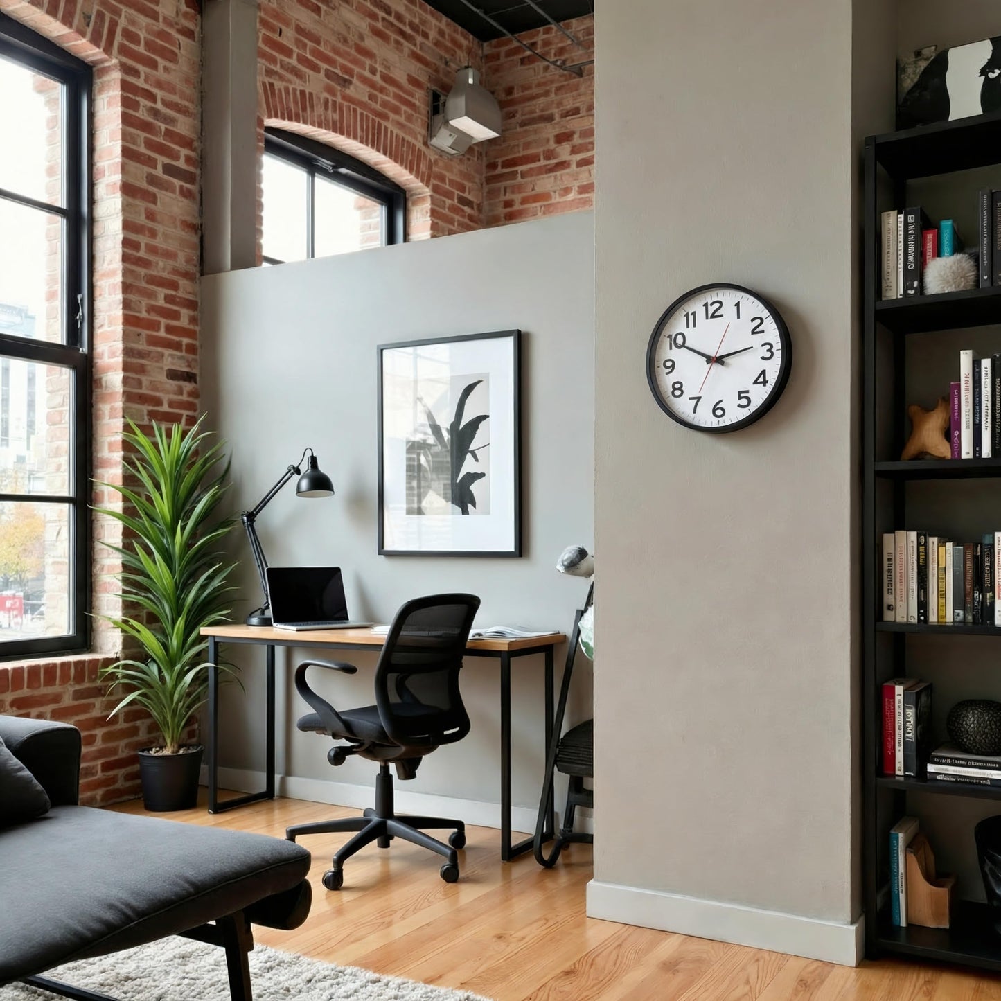 Ultimate Wall Clock | 14 Inch | Modern | Quartz | Analog | Home | Office | School | Gym | Indoor | Outdoor | Unbranded | Classic | Black | Battery Operated | Modern Décor | Ticking
