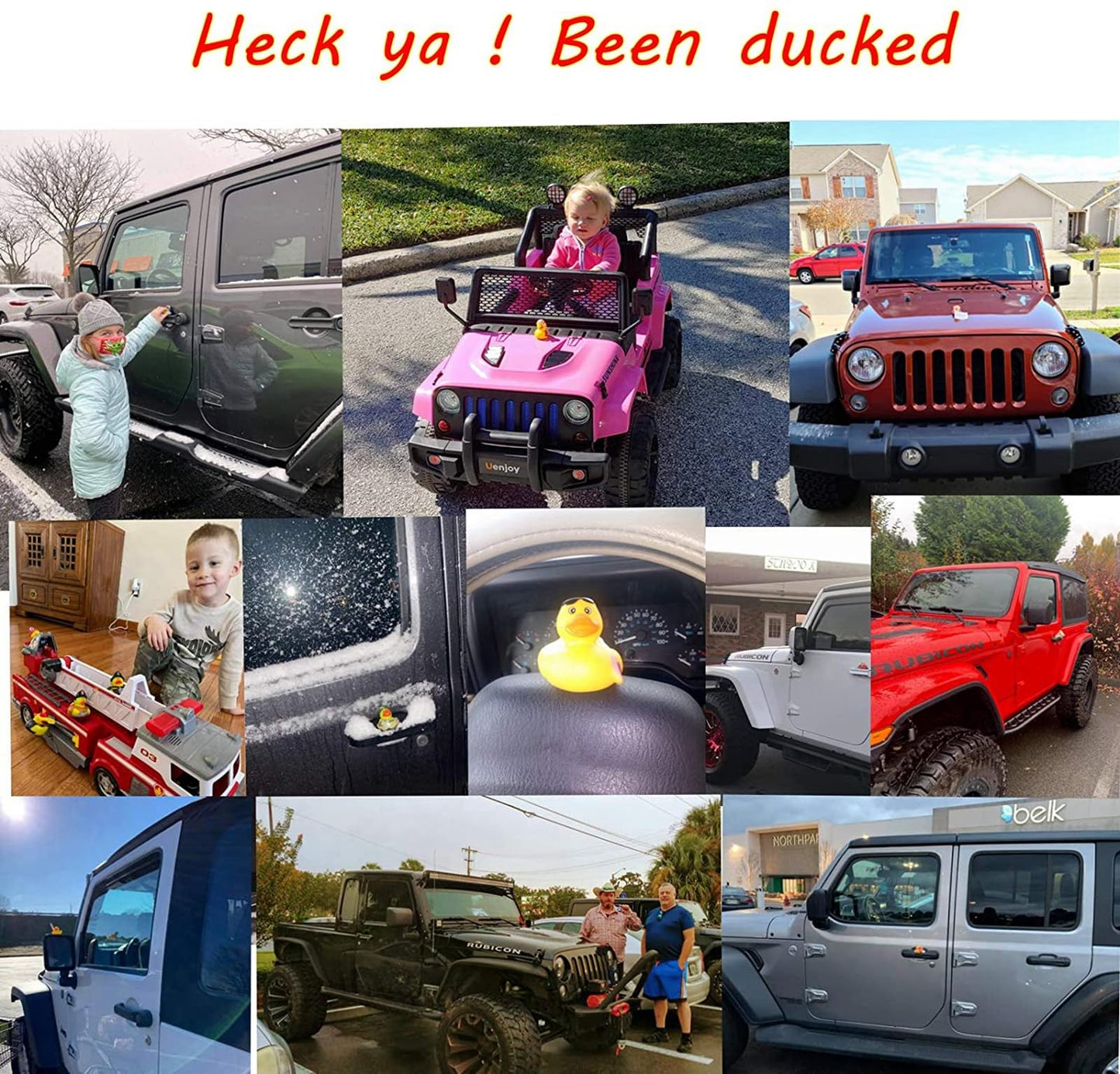 XY-WQ Rubber Duck 100 Pack for Jeeps Bath Toy Assortment - 2.3 Inch Bulk Floater Duck for Kids - Baby Showers Accessories - Party Favors, Birthdays, Bath Time, and More (50 Varieties)