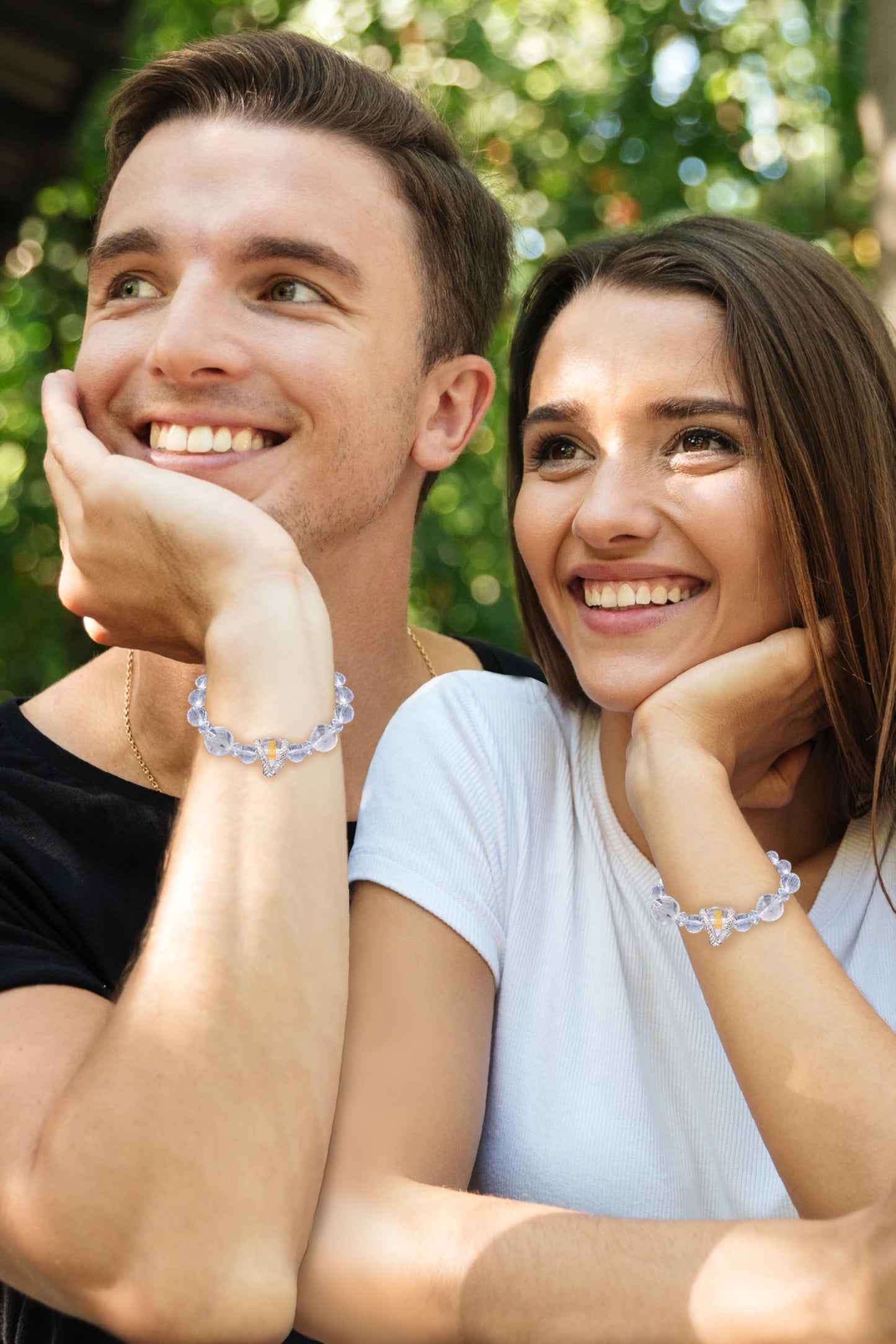 MADE IN JAPAN White snake good luck bracelet for women men Japanese traditional shrine prayer feng shui good luck charm guardian deities crystal lucky bracelet for women men 6-8 inches stretch