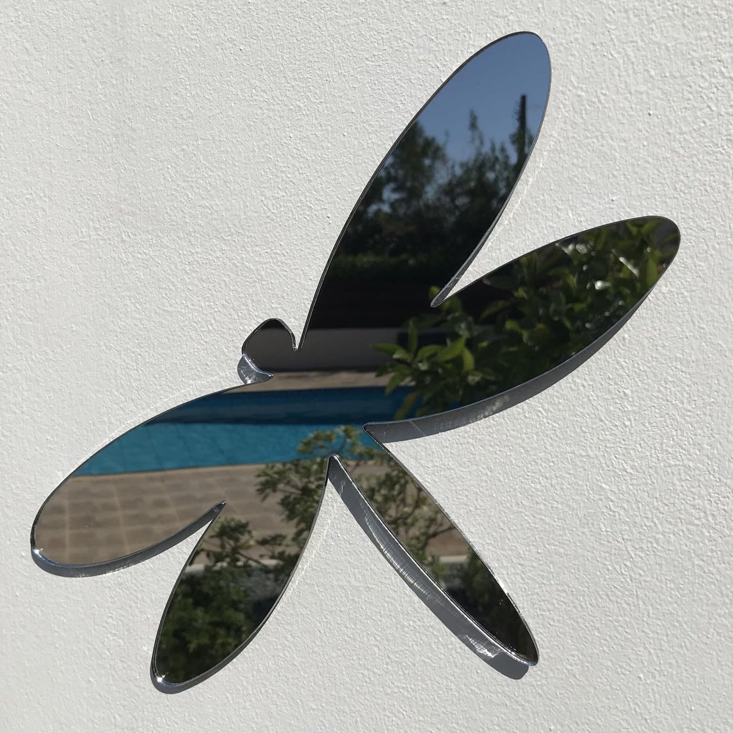 Servewell Dragonfly Garden Mirrors-35cm X 25cm-Silver - Mirror