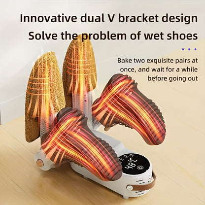 1pc Shoe Dryer, Portable Shoe Dryer, Dehumidifying And Deodorizing Dual-Arm Shoe Dryer, Foldable Adjustable Angle Dryer, Simple Storage, Perfect Solution to Wet Shoes, Suitable for Families, Dormitories And Hotels., Shoe Dryer Portable