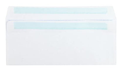 Quality Park #8 5/8 Security Envelopes, Double Window, Self Seal Envelopes for Invoices/Statements, 3-5/8" x 8-5/8", 24 lb White, 500/Box (QUA24539)