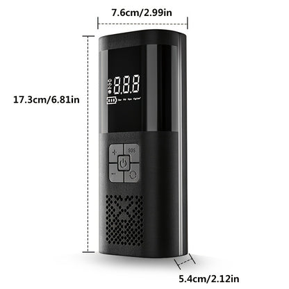 Tire Inflator Portable Air Compressor, 150PSI Car Tire Pump with Tire Pressure Gauge, LED, 3X Quick One-Button Intelligent Cordless Tire Pump Suitable for Cars, Motorcycles, Bicycles, Balls, etc