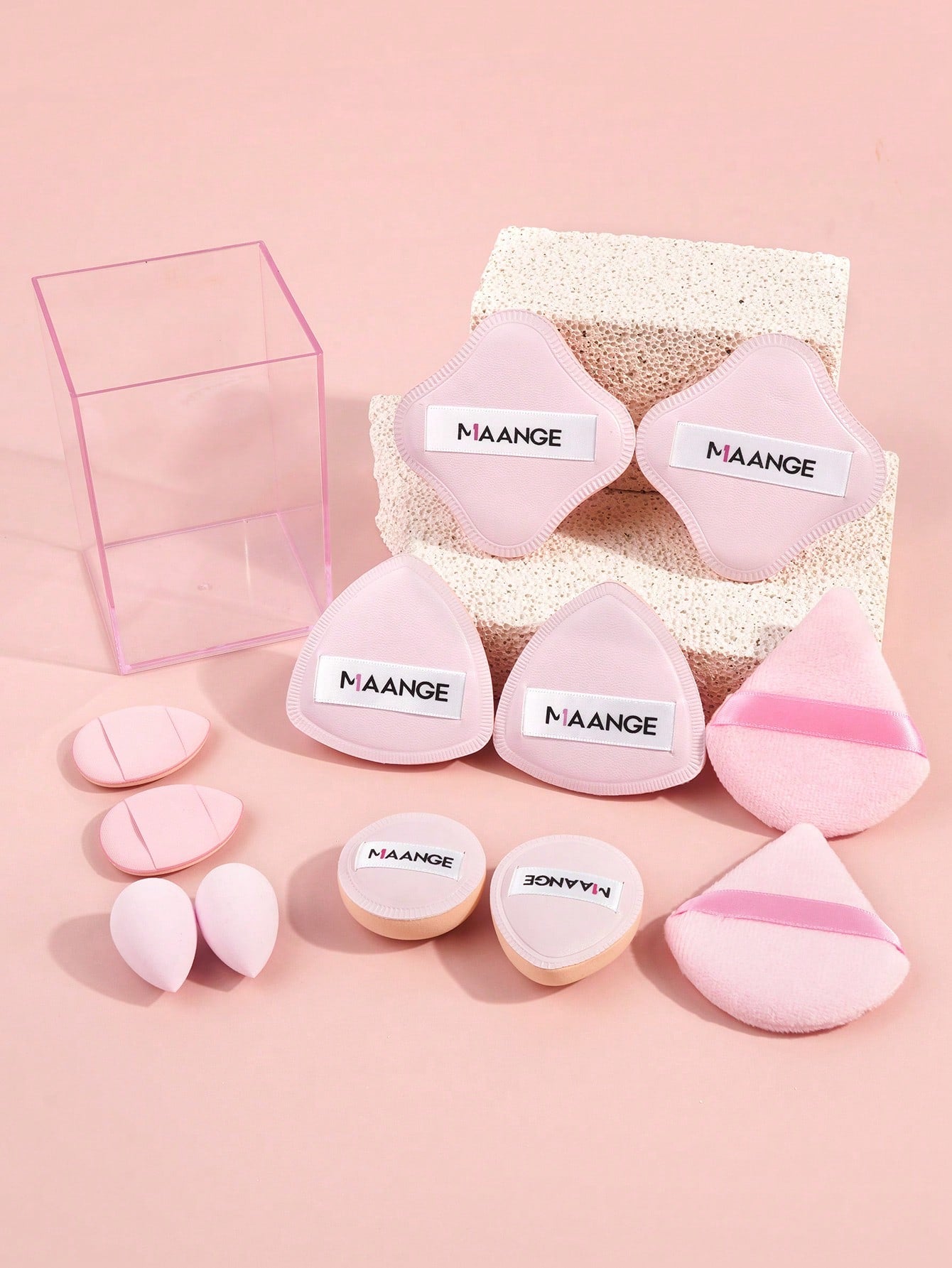MAANGE 2pcs/5pcs/7pcs/20pcs/41pcs Makeup Tools Set Twin Head Makeup Brush Set With Blush Brush Foundation Brush Finishing Brush Loose Powder Brush Makeup Tools For Traveling
