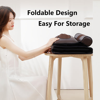 Full Body Massage Pad, 10-zone Wave Vibration, Kneading Massage Pillow, Foot Calf Massage, Back Hot Compress, Storage Bag Included. Mother's Day Gift, Fathers Day Gif