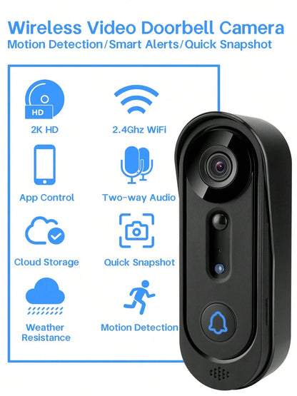 Wireless Smart Video Doorbell Camera