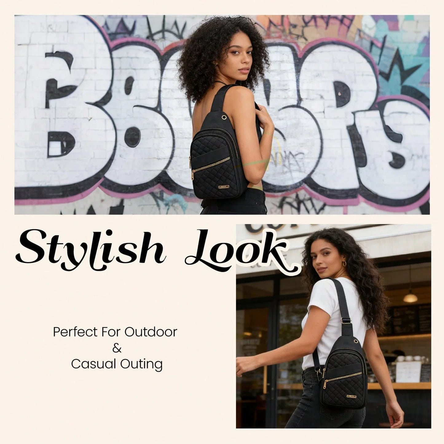 2026 Quilted Waist Crossbody Bag