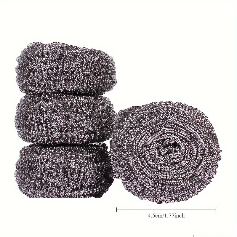 A Pack of 10 Stainless Steel Wire Balls, Copper Wire Cleaning Brushes, Commercial Kitchen Floor and Toilet Cleaner, Industrial Cleaning Tools
