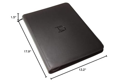 TopDeck 1000 Card Binder - TCG Portfolio - 16 Pocket Card Binder - Ringless Binder Compatible with Pokemon Cards, Yu-Gi-Oh, Magic the Gathering, and More - Side Load Sleeves - Cards Album (Black)