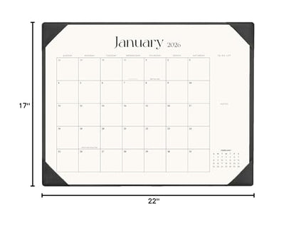 Desk Calendar 2026-2027 with Desk Mat – 22" x 17" Large Desk Pad Calendar Runs from January 2026 to June 2027, Office Supplies Desktop Monthly Calendar for Home & Office