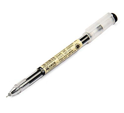 BEMLP Gel Ink Pen Japanese Style Liquid Ink Rollerball Pens Quick Drying 0.35mm Ultra Fine Point Ballpoint Maker Pen Premium for Office School Stationery Supply,12 Pcs/Set, Black