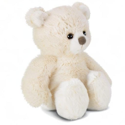 Bearington Tucker Off White Teddy Bear Stuffed Animal - 11" Soft Teddy Bear Plushies with Scruffy Fur and Weighted Body - Adorable Stuffed Bears Plush Toy Gift for Kids, Babies, and Animal Lovers