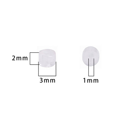 BEADIA Natural Rose Quartz Spacer Beads Caps Flat Round Loose Beads for Beading Jewelry Making 3mmx2mm 38cm