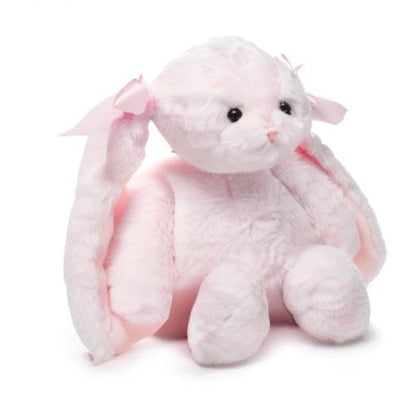 Bearington Light Pink Plush Easter Bunny Stuffed Animal - 14" Soft Cuddly Easter Rabbits with Fluffy Fur and Long Ears - Adorable Stuffed Bunnies Toy Gifts for Kids, Babies, and Holiday Celebrations