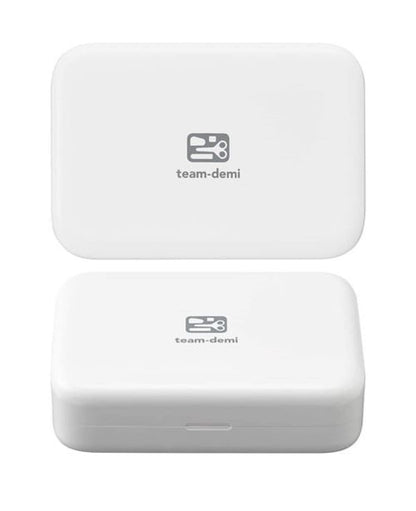 team-demi Plus Stationery Kit White (Scissors, stapler, tape, liquid glue, cutter, ruler, tape measure, pin for SIM card replacement) TD-001 30-210 With Original Stylus Ballpoint Touch Pen