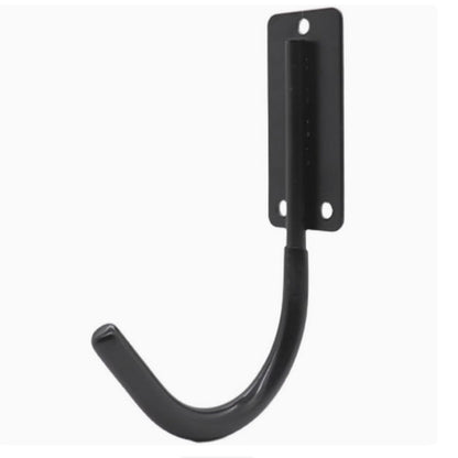 mkki Telescoping Ladder Hanger, Garage Wall Hooks, Folding Step Stool Hook, Wall Mount Hanger Organizer for Ladders, Utility Hooks for Garage Tool Organizers and Storage (2Pcs)