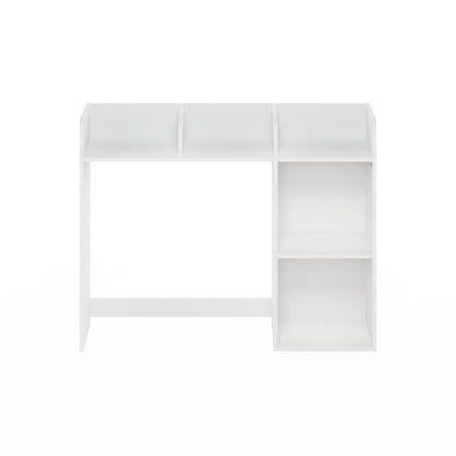 Furinno Classic Desk Shelf, 5-Shelf Desktop Hutch, Book Shelf, 3-Tier Desk Organzier, for Office Supplies, Office Desk Accessories, for Home Office, College, Dorm, White