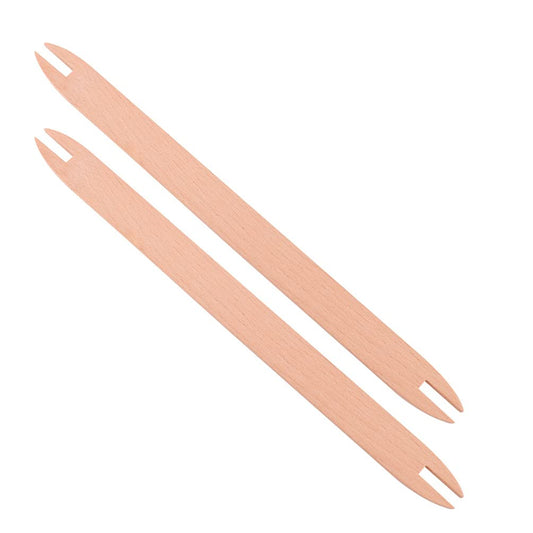 EXCEART 2 Pcs Wooden Weaving Shuttle Beech Wood DIY Weaving Tool Sweater Scarf Tapestry Sticks Crochet Hook Tools for Knitted Crafts Accessories