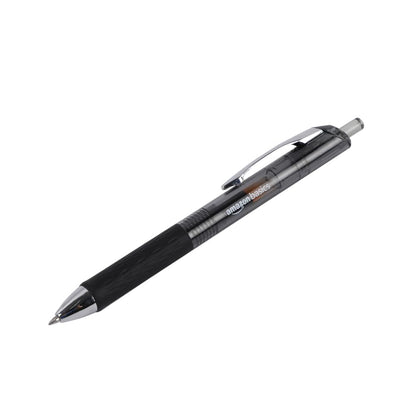 Amazon Basics Retractable Gel Pens, Fine Point 0.7mm, Smooth Writing, Black, No Smudge, School and Office Supplies, 12-Pack