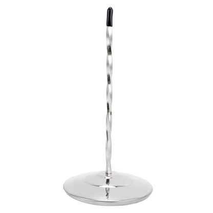 Receipt Spike Holder, Desk Receipt Holder Bill Fork Restaurant Ticket Stabber with Non-Slip Rubber Cover, 80mm Wide Base and Thick Rod for Restaurant Office Desk Memo Check Paper Organizer, Silver