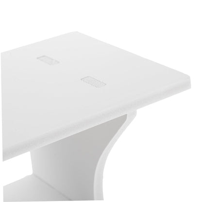 ABOOFAN Modern Wall Shelf with Hooks Floating Storage Rack for Home Decor Key Holder and Organizer Design for Entryway Bedroom and Bathroom Elegant White Finish