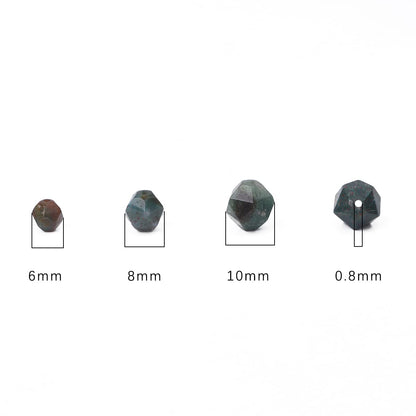 BEADIA Faceted Natural Indian Agate Stone Round Beads 8mm 36cm/Strand for Jewelry Making