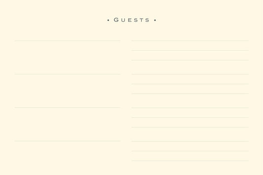 Classic Black Guest Book