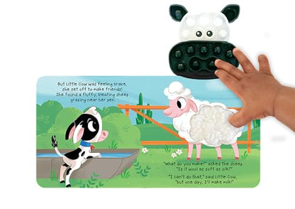 Fidgimals Little Cow Animal Farm Baby Book | Educational Children's Books, Sensory Board Book with Pop It Fidget Toys, Perfect Sensory Toys for ... Books with Sensory Fidget Popper Animals)