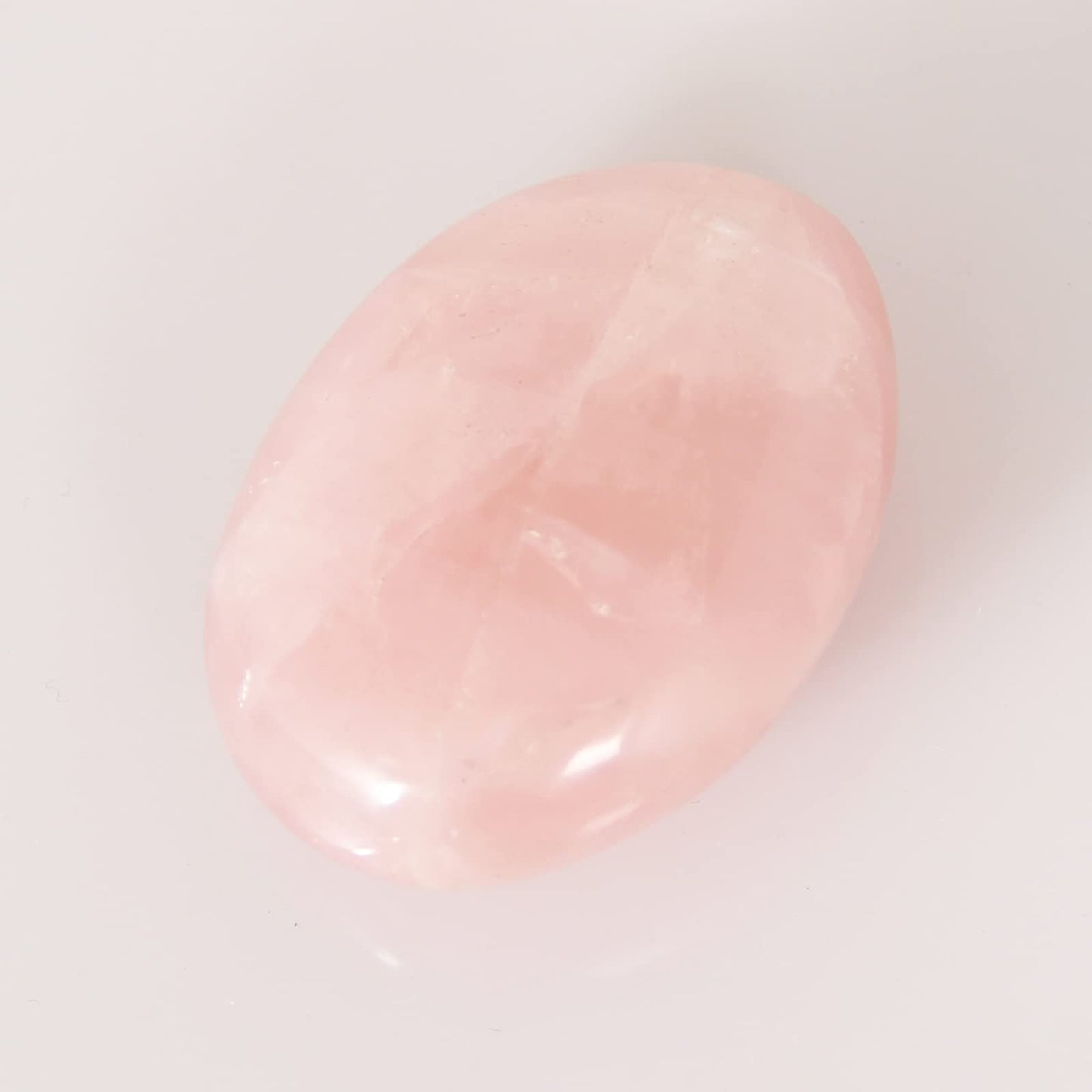 Orientrea Rose Quartz Palm Stone-4 Pcs Rose Quartz Plam Stone Pocket Energy Stone, Smooth Rose Quartz Healing Crystal and Worry Stones