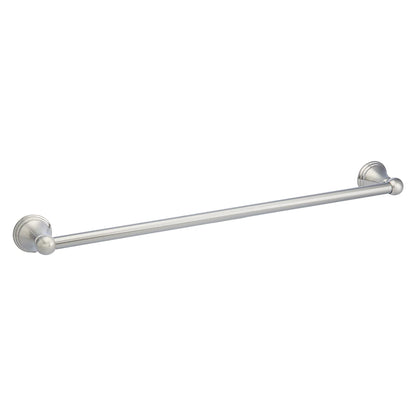 Amazon Basics 5 Piece Bathroom Hardware Set, Satin Nickel, Towel Bar, Toilet Paper Holder, Towel Ring, Robe Hook, AB-BR817-SN
