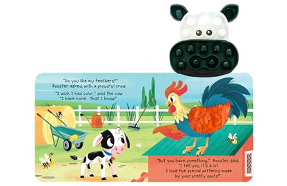 Fidgimals Little Cow Animal Farm Baby Book | Educational Children's Books, Sensory Board Book with Pop It Fidget Toys, Perfect Sensory Toys for ... Books with Sensory Fidget Popper Animals)