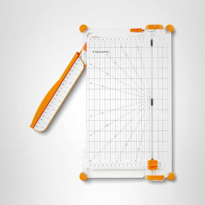 Fiskars Precision Paper Trimmer, Easy and Accurate Crafting Tool, Cuts Straight for Crafts, Cards, and More