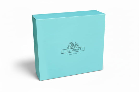 CHEZ MONETT Tea Chest 12 Compartments Tea Bag Large Storage Box with Beveled Glass Lid