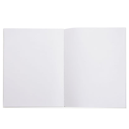Paper Junkie Blank Books for Kids to Write Stories - 6-Pack 8.5 x 11 in White Hardcover - Unlined Sketchbooks & Writing Notebooks - Drawing Notebook & Blank Story Book