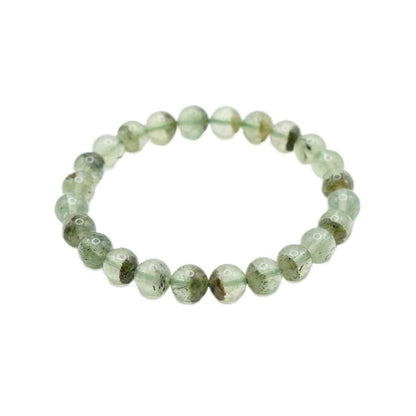 The Vida Handmade AAA+ Quality Crystal Stretch Elastic Bracelet - Nature Gemstone - Jewelry Gift - Holiday Gift - For Women & Men (Prehnite)