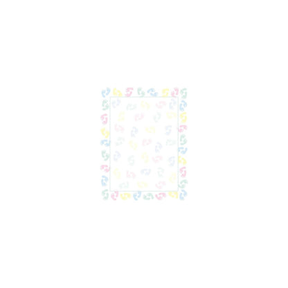 Great Papers! Baby Feet Letterhead, 80 Count, 8.5"x11" (2014127)