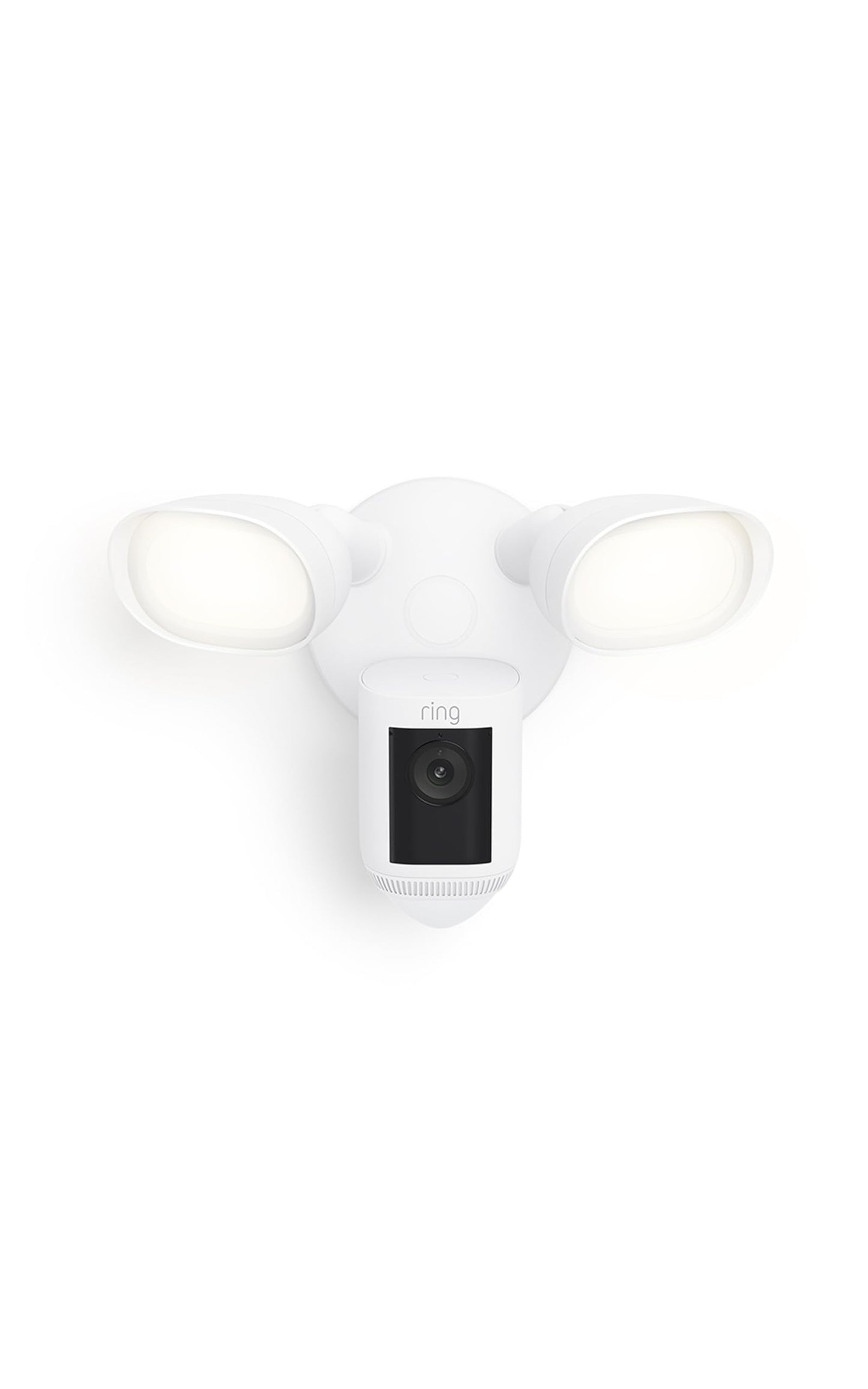 Ring Floodlight Cam Wired Pro, Home or business security, Retinal 2K Video, Color Night Vision and Two-Way Talk with Audio+, White