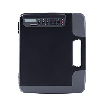 Cabilock A4 Files Box Document Clipboard Case with Calculator 14.40 X 12.08 X 2.63 Inches Office Organizer File Folder Box for Business and Study Storage